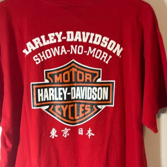Harley Davidson Showa-No-Mori (Japan) location *RARE and COLLECTABLE* T-Shirt - Picture 1 of 3